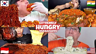 VERY HUNGRY MUKBANGERS AROUND THE WORLD!😱🤯🙀