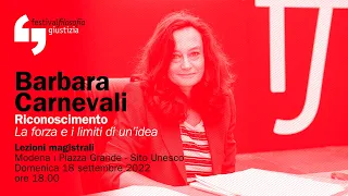 Barbara Carnevali | Riconoscimento | Festivalfilosofia 2022