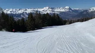 La Cha Blue Ski Piste, Les Houches, France