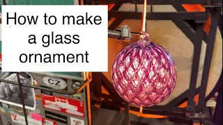 Hand blown glass ornament