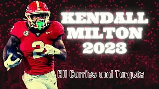 Kendall Milton 2023 Film - All Carries and Targets