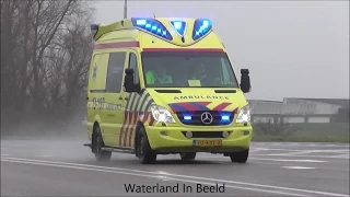 A1 AMBULANCE 13-197 MET SPOED NAAR MONNICKENDAM