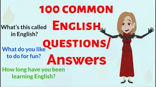 100 Common English Questions (Everyday Life English Conversation)