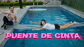 CRUZANDO EL PUENTE DE CINTA MAS DEFECTUOSO DEL MUNDO | AnaNANA TOYS