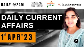 1 Apr Current Affairs 2023 | Daily Current Affairs | Current Affairs Today