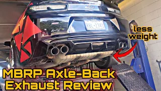 MBRP Axle-Back Exhaust On My Camaro SS *LOUD AF!! ft.@malleygotaction665 | #camaro #pov #exhaust |