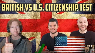 Californian Reacts - BRITISH People Taking U.S. Citizenship Test!