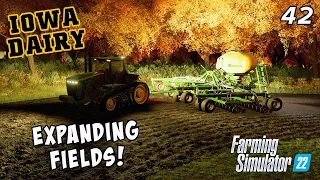 Expanding fields and planting grass before winter comes! - IOWA DAIRY UMRV EP42 - FS22