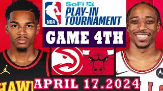 Chicago Bulls Vs Atlanta Hawks Game 4th Highlights | April 17, 2024 | NBA Play in