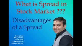 What is Spread In Stock Market || Training Session 18 || Disadvantages of Trading with a Spread