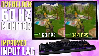 144 FPS ON A 60HZ MONITOR *INSANE UPGRADE* WATCH BEFORE BUYING 144HZ MONITOR! FORTNITE