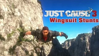 Amazing wingsuit stunts montage 2 - Just Cause 3