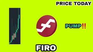 FIRO BOUNCE BACK AND RALLY AGAIN‼️ FIRO CRYPTO PRICE TODAY‼️ WHAT'S GOING ON⁉️