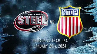 HIGHLIGHTS: USA U18s vs. Chicago Steel (1/20/24)