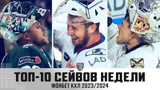 ТОП-10 СЭЙВОВ недели Фонбет КХЛ !!! Серебряков, Подъяпольский, Билялов и КОМПАНИЯ! Смотрим🔥