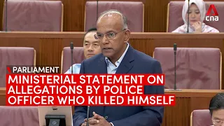 K Shanmugam's ministerial statement on allegations made by police officer who died by suicide