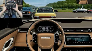 City Car Driving - Range Rover Velar [Steering wheel gameplay]