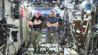 Space Station One-Year Crew Talks to Students