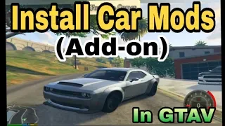 How To Install Car Mods (Add-on) Dodge Challenger Demon 2018 In GTA V PC