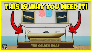 Why you should get the Golden Boat? - SharkBite (Roblox)!