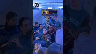 Passengers of Delayed Flight Treated to Irish Trad Session