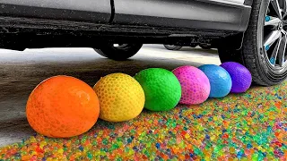 Experiment Car vs Orbeez Balloons - Crushing Crunchy & Soft Things by Car!