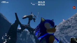 Sonic Frontiers  boss rush as movie sonic mod