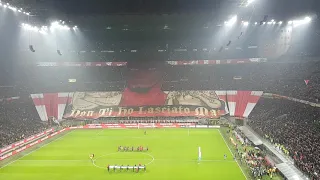 Lettura formazioni e coreografia Milan- Juventus 0-2