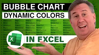 Excel - Change Color of Bubble Chart Points Based on a Column - Episode 1757