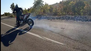 KTM burnout