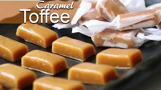 Chewy Caramel Toffee Recipe | Make Caramel Toffee at Home