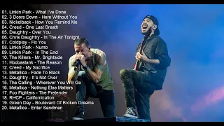 Linkin Park, Metallica, Green Day, Creed, Coldplay, RHCP, Daughtry  Top Rock Compilation