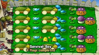 Plants vs Zombies Survival: Day Battle Gameplay