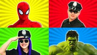 Kids Superhero & Mr Policeman Compilation | Finger Family | | Nursery Rhymes & Kids Songs | BalaLand