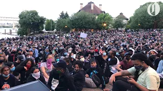 Thousands gather at Portland's Waterfront Park for 7th day of George Floyd protests