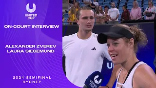 Zverev/Siegemund's On-Court Interview | United Cup 2024 Semifinal