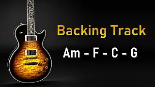 Rock Pop BACKING TRACK A Minor | Am F C G | 70 BPM | Guitar Backing Track