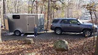 6X12 Cargo Trailer Camper Built for under $5000