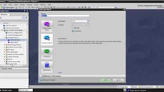 Siemens TIA Portal PLC - programming blocks: OB, FB, FC, DB