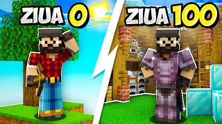 100 de Zile pe Minecraft SkyBlock!