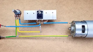 How to make Simple and Powerful DC Motor speed control circuit