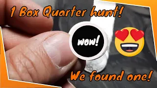 1 Box Quarter hunt! Coin roll hunting quarters.