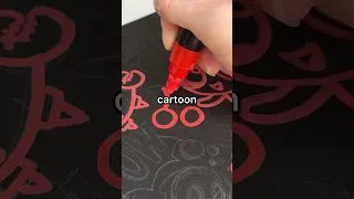 Drawing but I can only use a RED PEN!