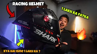 MOTO GP helmet 1 lakh rupee in India Shark Race R pro gp Review