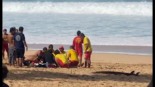 Joao "Chumbinho" Chianca Knocked Unconscious at Pipeline, Rescue by North Shore Lifeguards