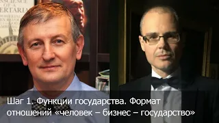 Шаг 1. Функции государства. Формат отношений "человек – бизнес – государство"