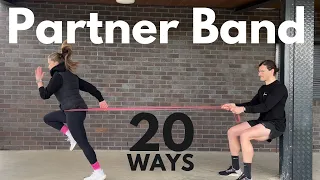 Partner Resistance Band Exercises - 20 Ways