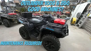 CanAm Outlander 1000 & 850 Two Year Review. Plus Mods & Maintenance!
