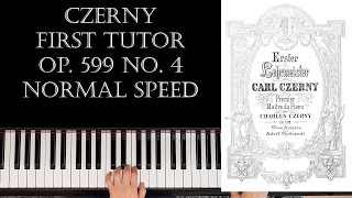 Carl Czerny - First Tutor - Op. 599 No. 4 / Tutorial & Free Sheets (Piano) [Mom with Grand Piano]