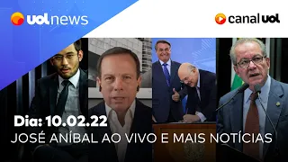 Bolsonaro, reajuste a professores; José Aníbal ao vivo, PSDB e Doria, Monark e mais | UOL News 10/02